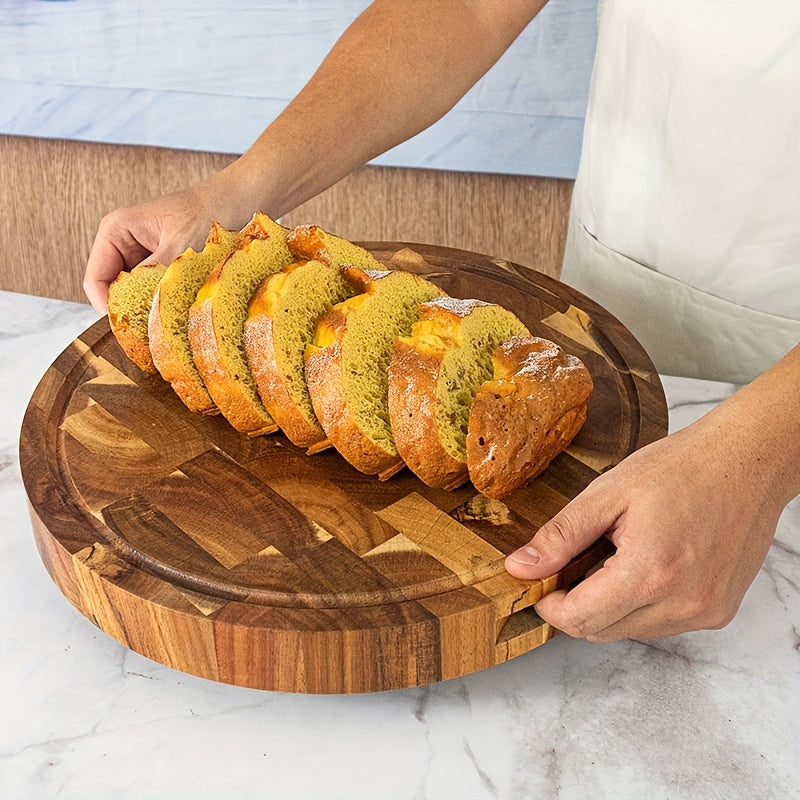 Acacia Wood Serving Platter Food Safe Charcuterie Board for Food Preparation