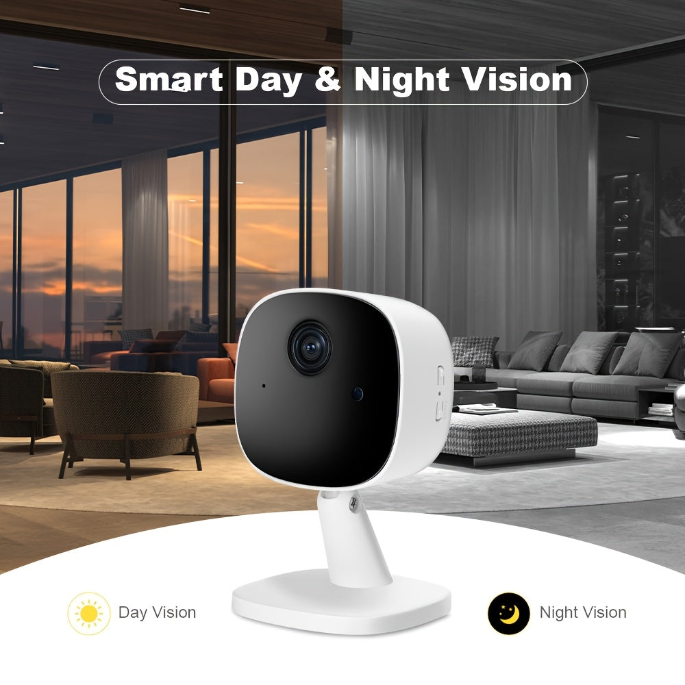 1080P HD WiFi Security Camera with Night Vision Voice Intercom Motion Alerts Indoor Outdoor Surveillance