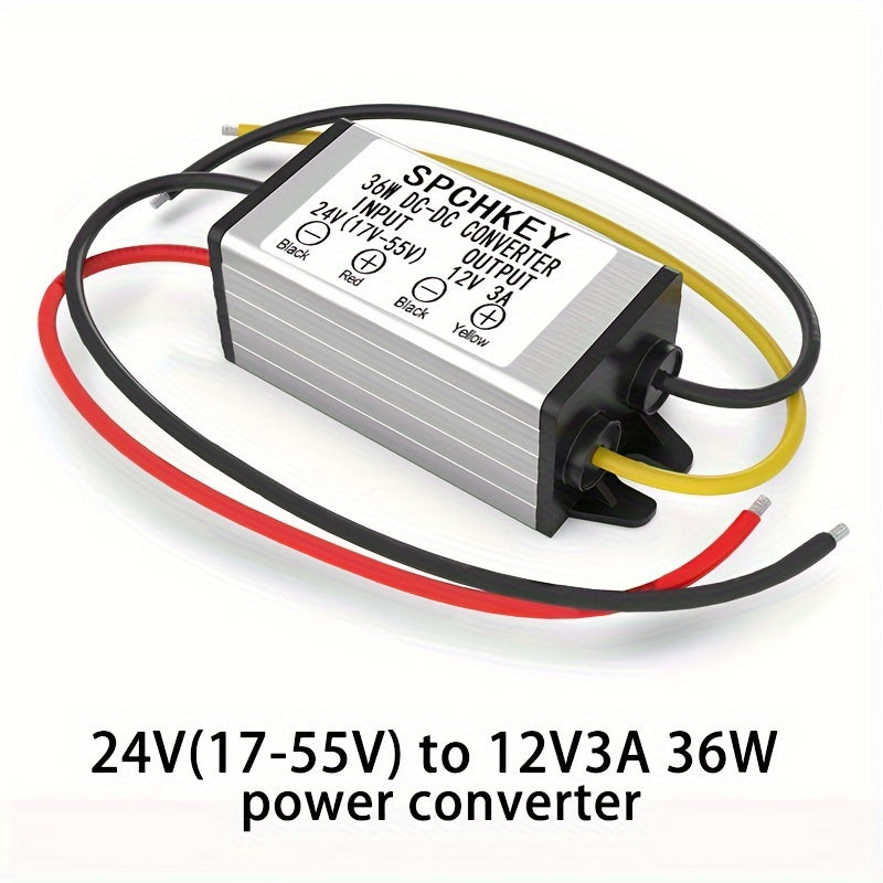 DC-DC Quvvat konvertori 36V 24V dan 12V 3A bosqichli quvvat manbai