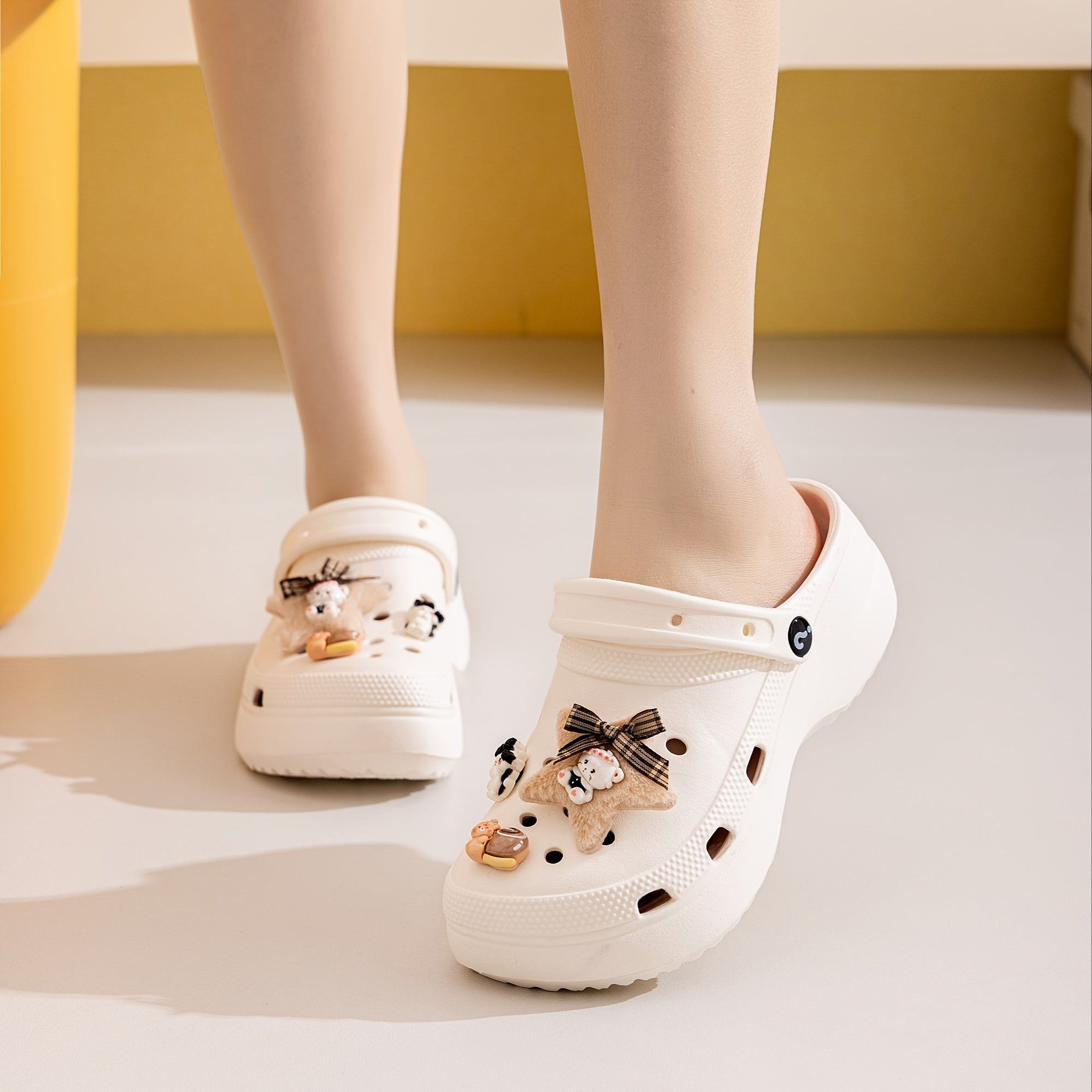 Women's Cute Cat Star EVA Slide Sandals Summer Casual Slip-Ons