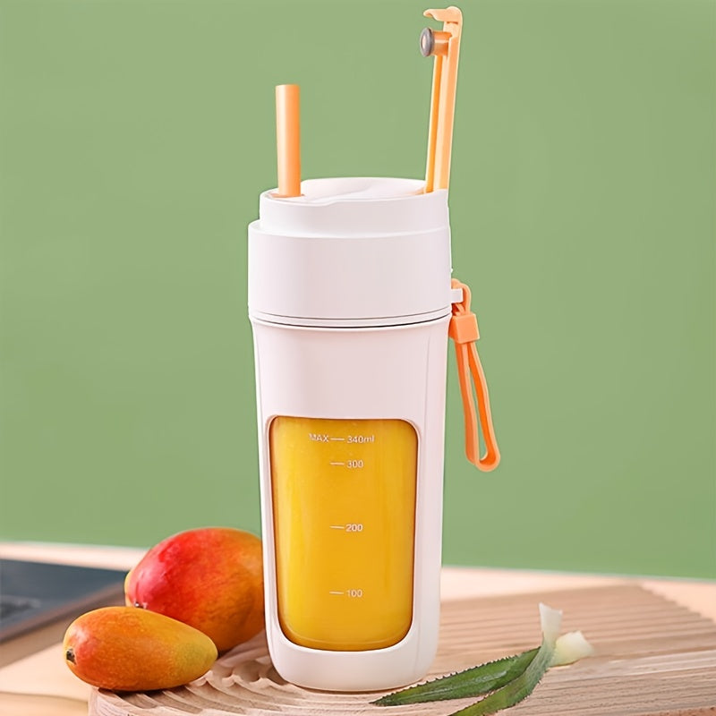 Licuadora inalámbrica portátil USB taza de jugo para viajar con 10 cuchillas y batería recargable