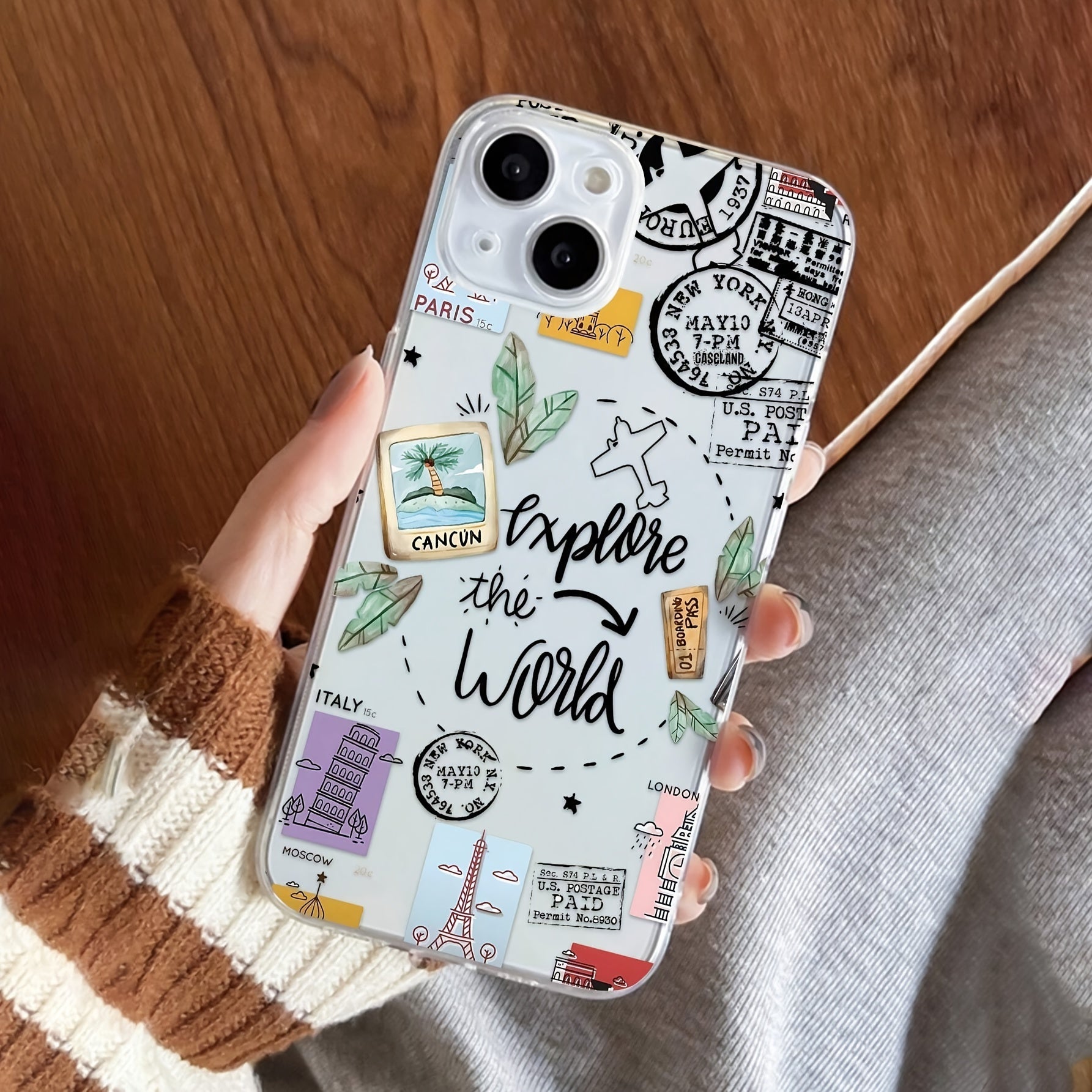 Ударопрочный чехол для телефона с гавайским узором для различных моделей Apple, включая 16PROMAX, 16PLUS, 16PRO, 16, 15PROMAX, 15PLUS, 15PRO, 15, 14PROMAX, 14PLUS, 14PRO, 14, 13PROMAX, 13PRO, 13