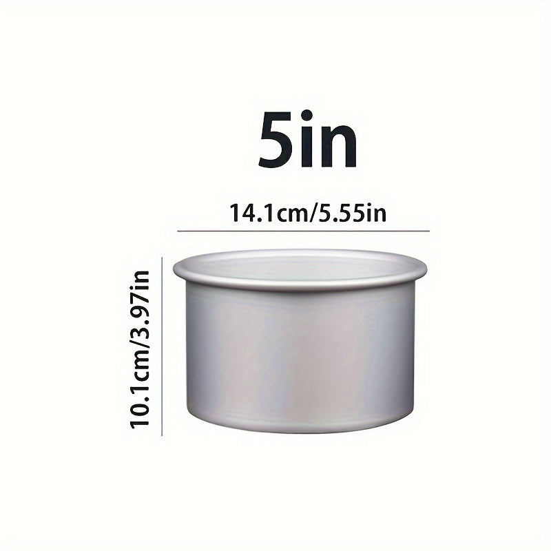 Anodized Alloy Cake Pan Set 4 Sizes Removable Bottom Round Baking Pans