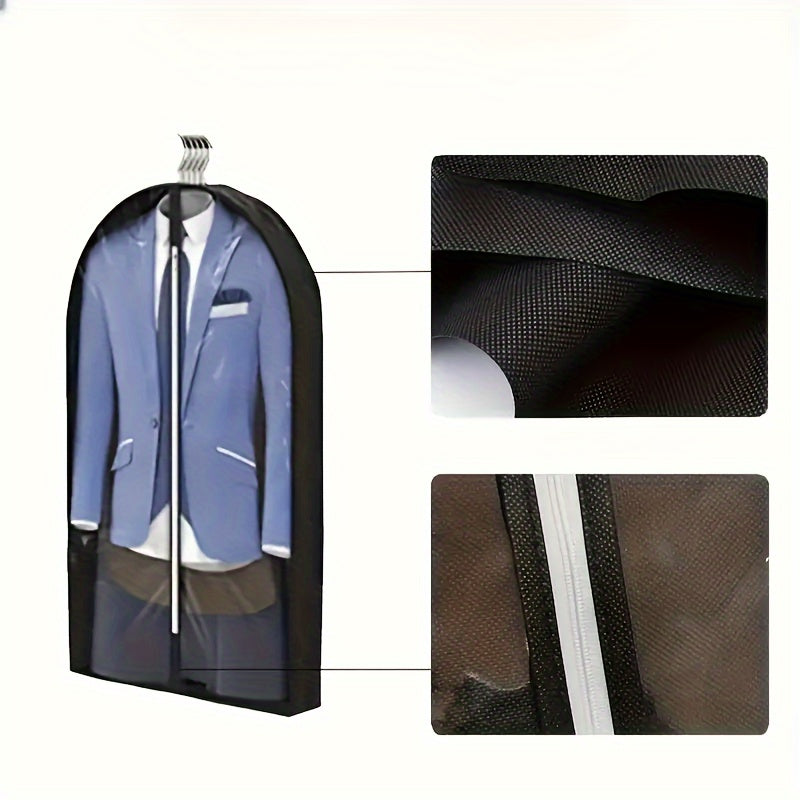 Gran funda de ropa de PVC transparente con cremallera para protección contra polvo y humedad