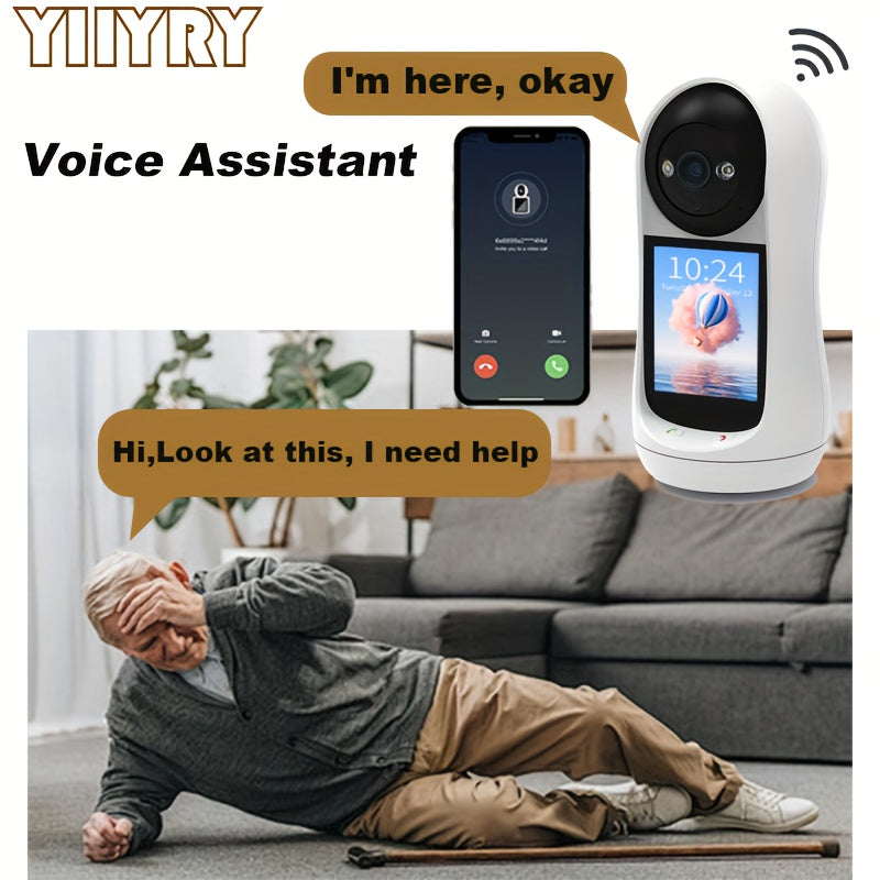 Представляем YIIYRY 1080P HD Умную Камеру Безопасности с Двойным Звуком, Обнаружением Движения, Видеозвонками и Обнаружением Звука. Эта камера предлагает беспроводное соединение WiFi, возможность питания от USB и совместима со смартфонами.