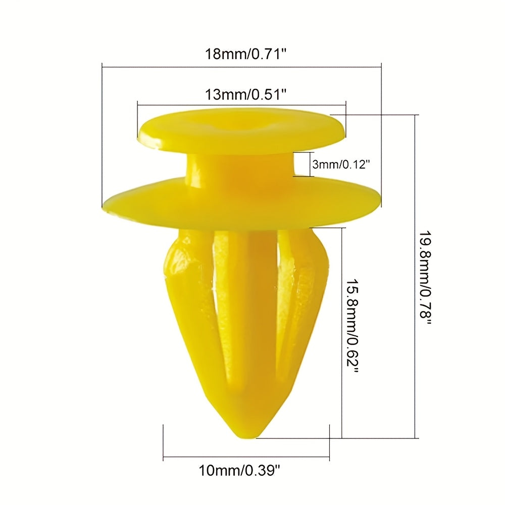 Universal Dashboard Door Panel Clips Set Plastic Fasteners 50pcs