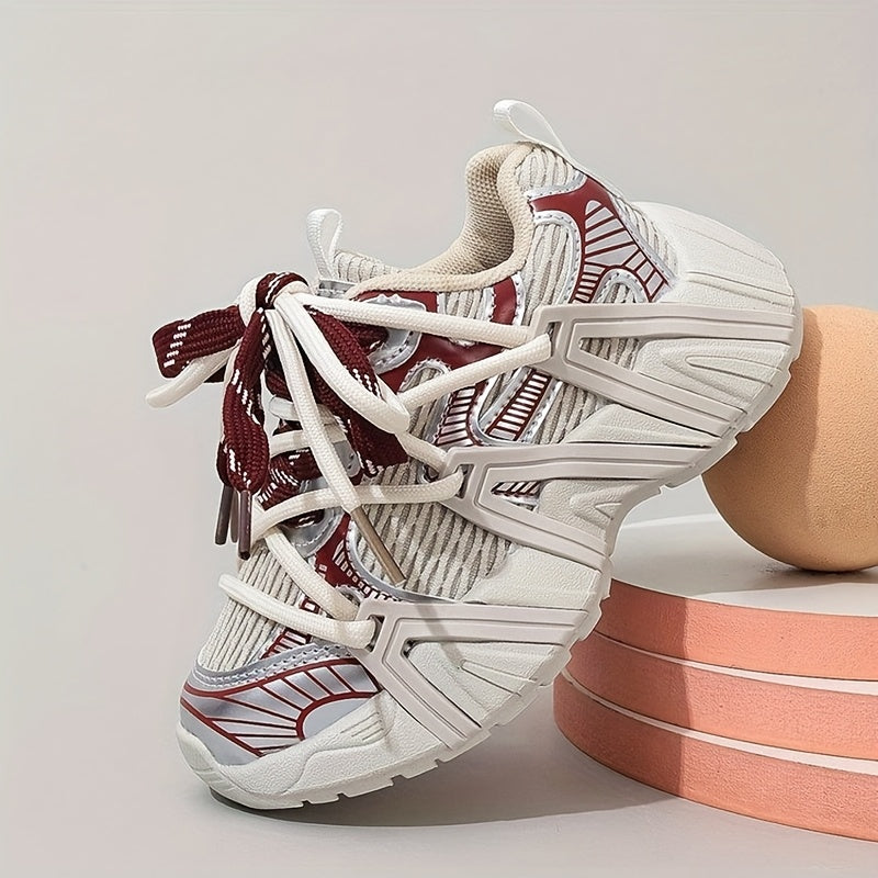 Kids' Casual Shoes for Boys and Girls Solid Color Mid Top PVC and Fabric