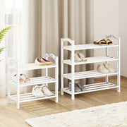 Kompakt 4-qavatli poyabzal tashkilotchisi, kirish joylari va shkaflar uchun yupqa qavatli saqlash