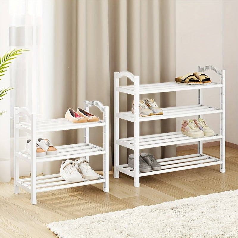 Kompakt 4-qavatli poyabzal tashkilotchisi, kirish joylari va shkaflar uchun yupqa qavatli saqlash