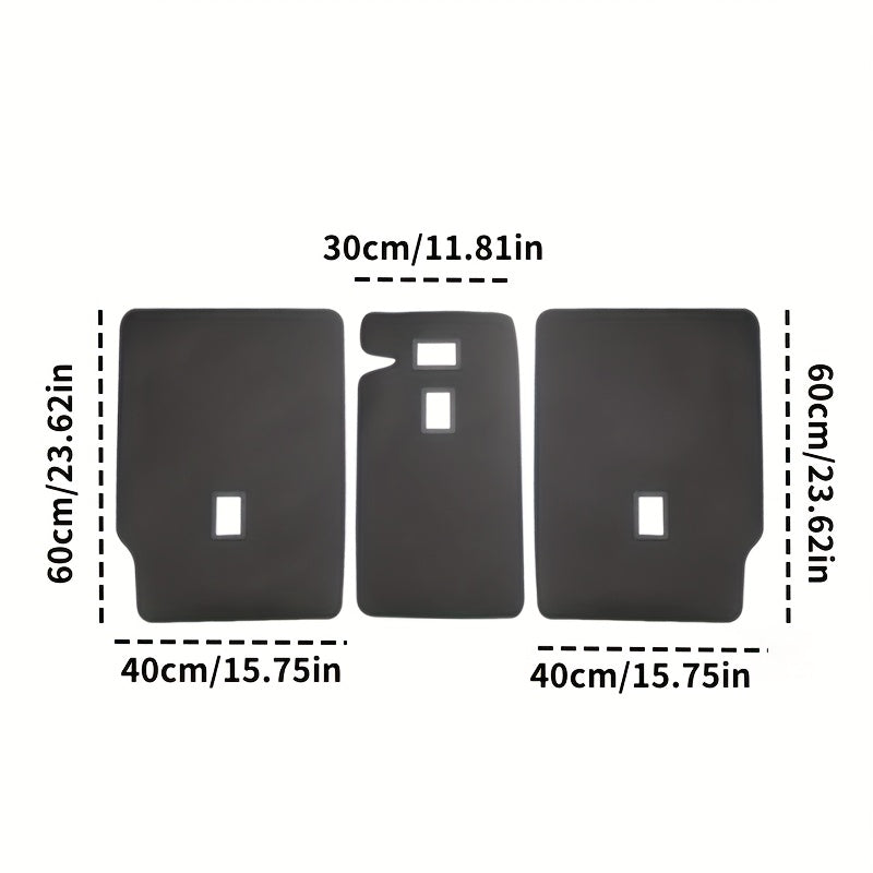 Rear Seat Back Protector Pad for Model Y PU Leather Backrest Cover Set