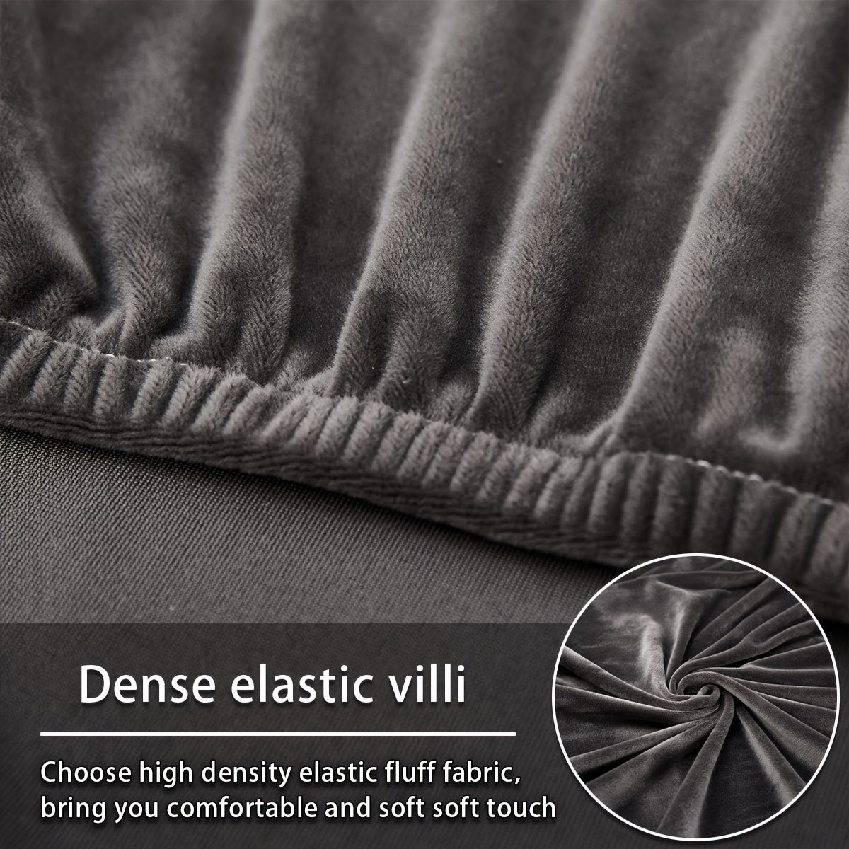 Velvet divan qopqog'i qishda issiqlik, changga chidamli, elastik, to'liq qamrov, sirpanishga qarshi, mushuk chizishiga chidamli