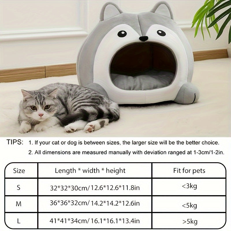 Pet Bed for Puppies and Kittens Soft Cozy Cat and Dog Sleeping Area