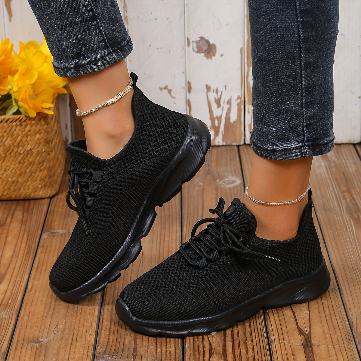 Women's Casual Sneakers Slip-On Breathable Low-Top Walking Shoes