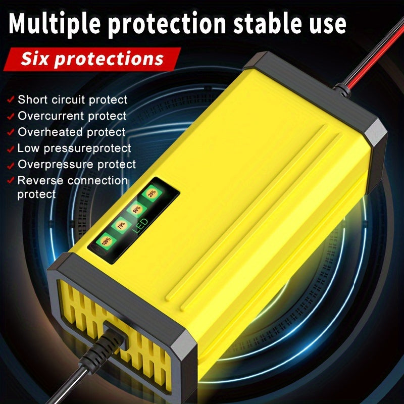 12V 2A Automatic Battery Charger for Lead Acid AGM GEL Vehicles