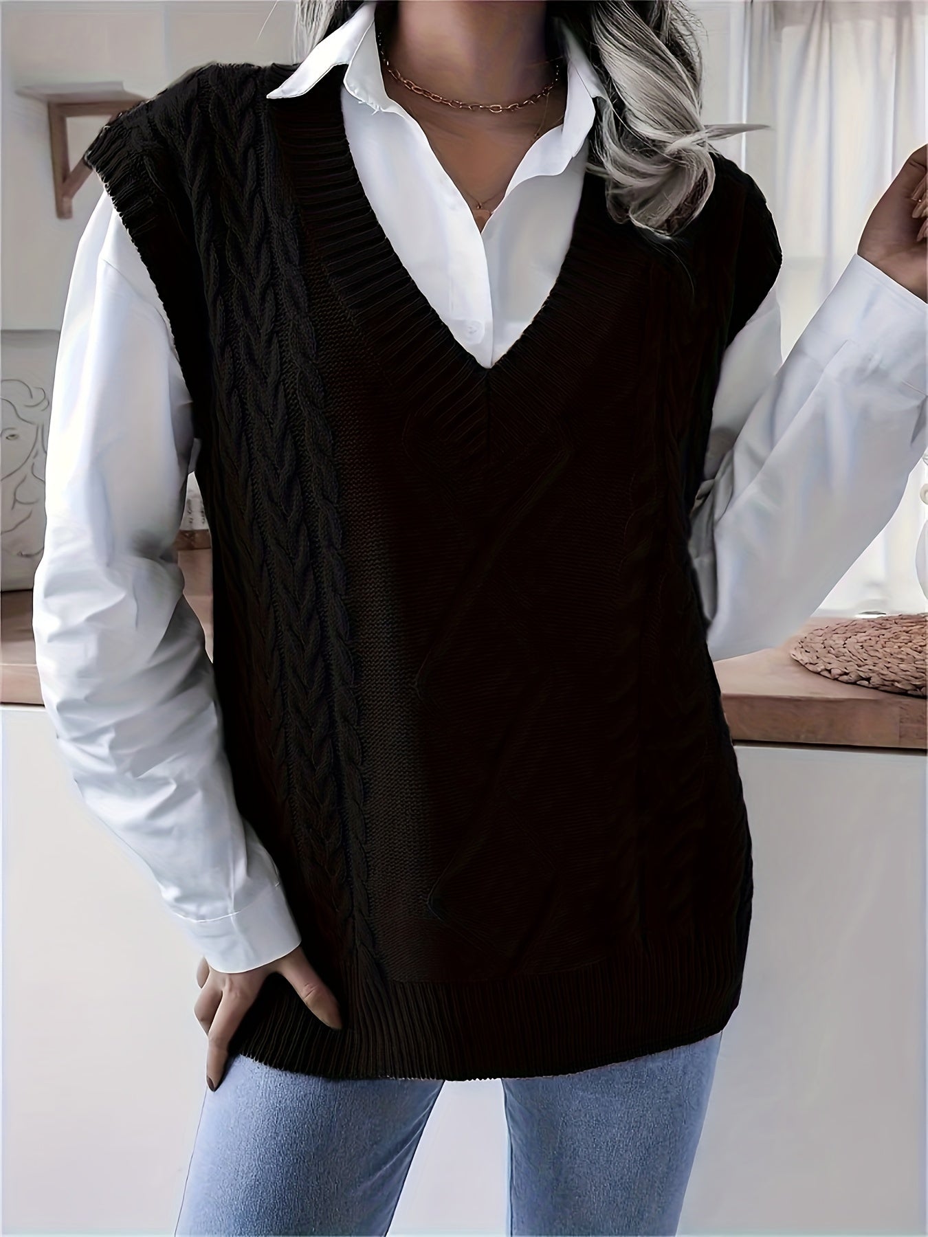 Plus Size Oversized Vest for Women Casual Stylish Warm Layer