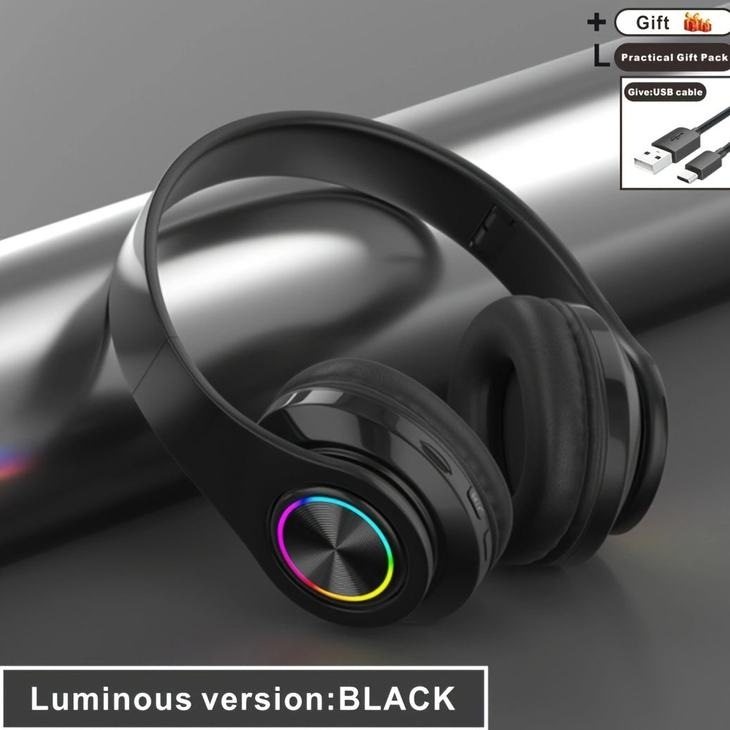 Wireless Headphones Classic Head-Mounted Design Vibrant Colors for Adults