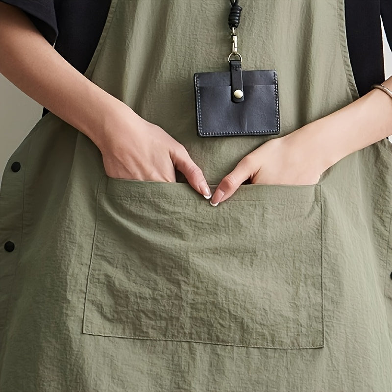 Delantal ajustable de estilo japonés para hombres y mujeres, para cocinar al aire libre y uso en vacaciones