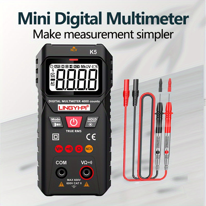 Digital Multimeter 4000V AC/DC Voltage Resistance Tester Auto Manual High Precision