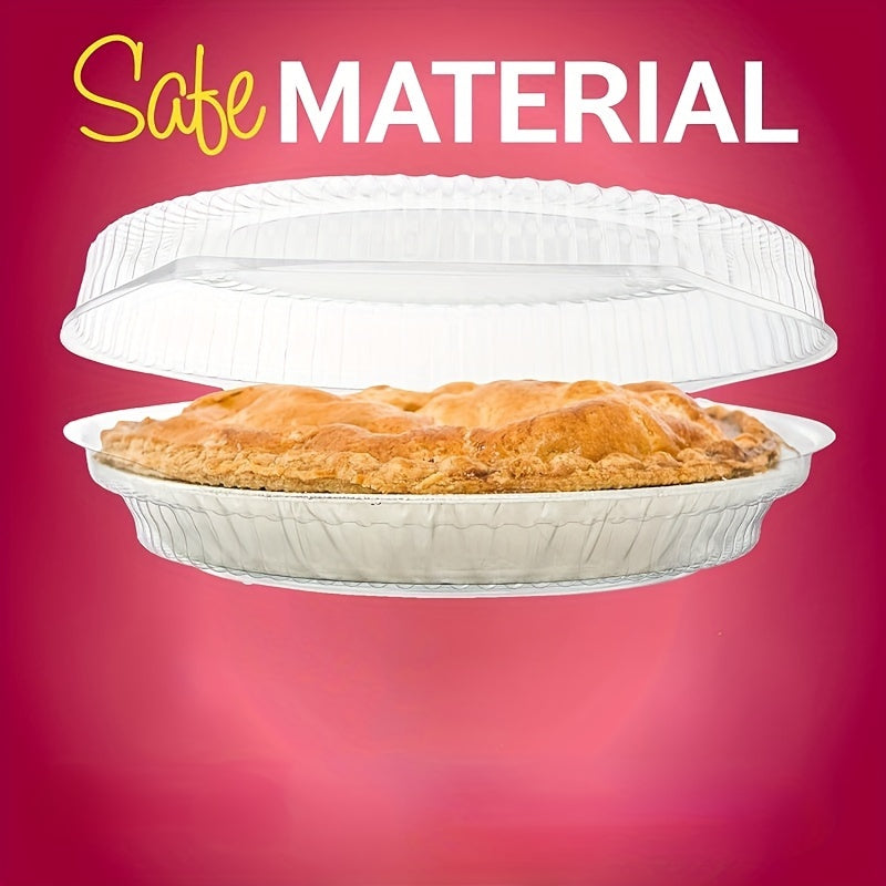 Набор из 10 пластиковых контейнеров для пирогов диаметром 20,32 см с запирающимися крышками для выпечки и выноса