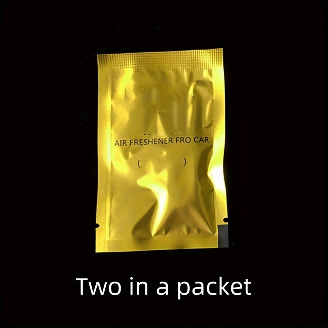 Avtomobil ventilyatori aromatizator tabletkalari, hidli hidi, to'ldiriladigan avtomobil hidi, 10 yoki 20 ta paket