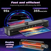 A3 Laminator with Cold and Thermal Options, Includes 50 Pouches, Built-in Slicer and Corner Rounder