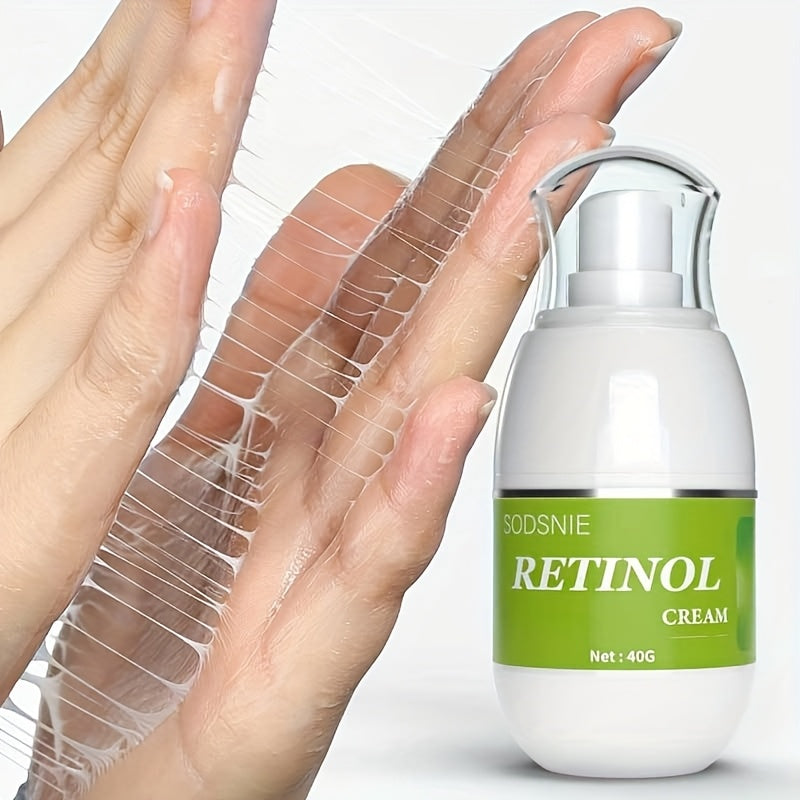 SODSNIE Retinol kremi kollagen va gialuron kislotasi bilan - barcha teri turlari uchun uniseks namlantiruvchi krem, ko'rinadigan darajada yoshroq teri uchun mustahkamlovchi va silliqlovchi, alkogolsiz