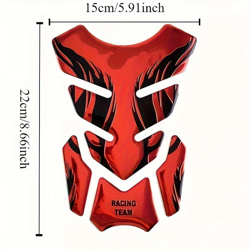 Motorcycle Soft Rubber Fuel Tank Protector Decal for Gas Oil Gasoline