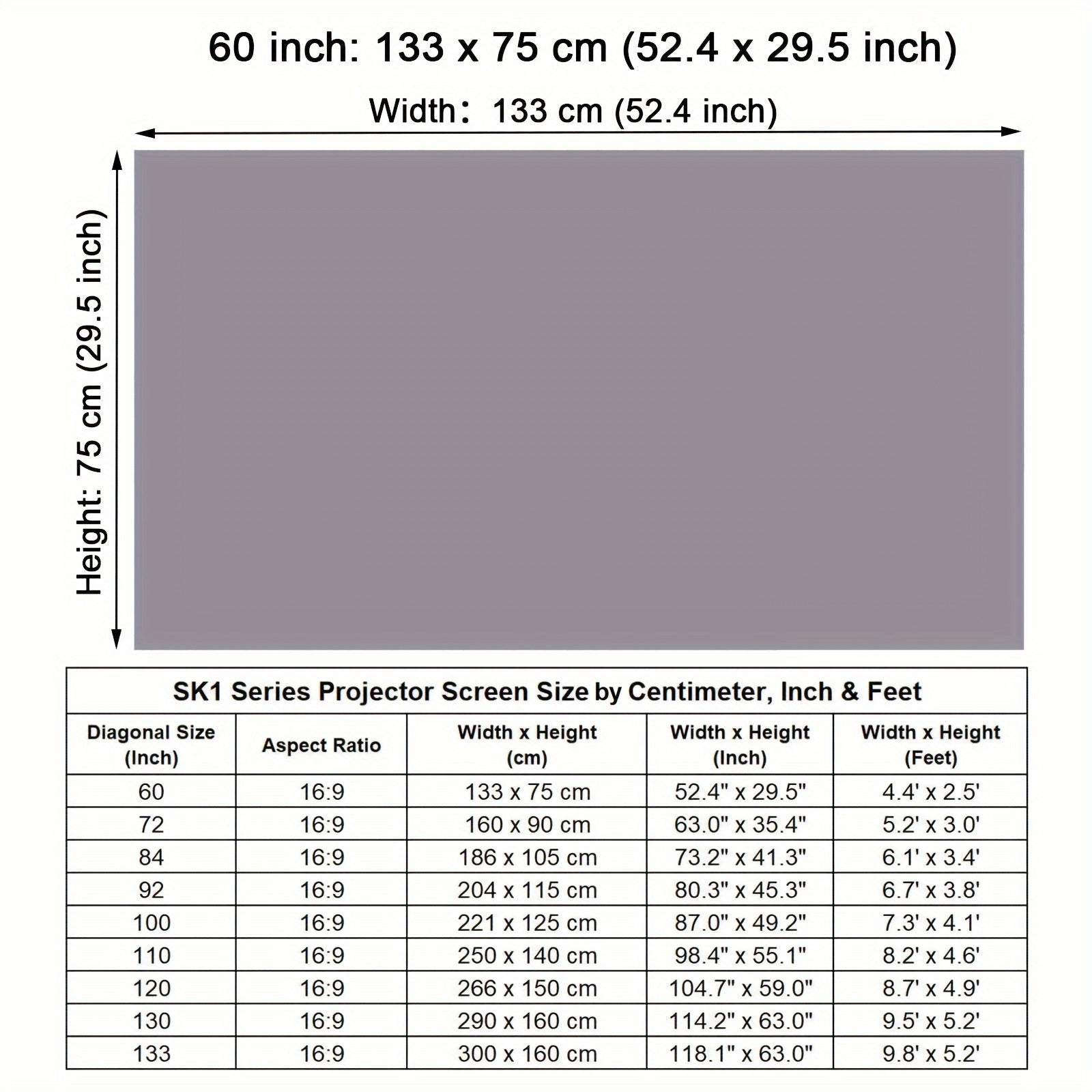 2023 Глянцевая проекционная панель из полиэстера для домашнего кинотеатра и уличных проекторов