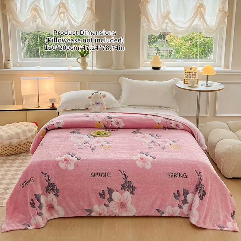 Soft Coral Fleece Throw Blanket Geometric Rainbow Design for Bed Sofa Travel