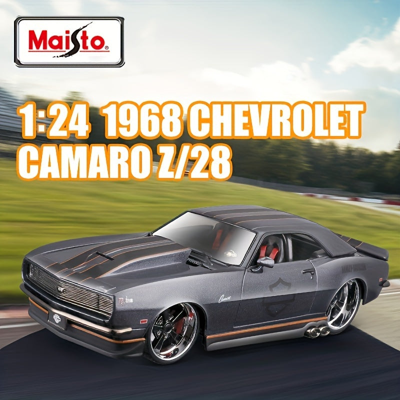 Kids Diecast 1:24 Scale Gray Zinc Alloy Car Collectible Toy