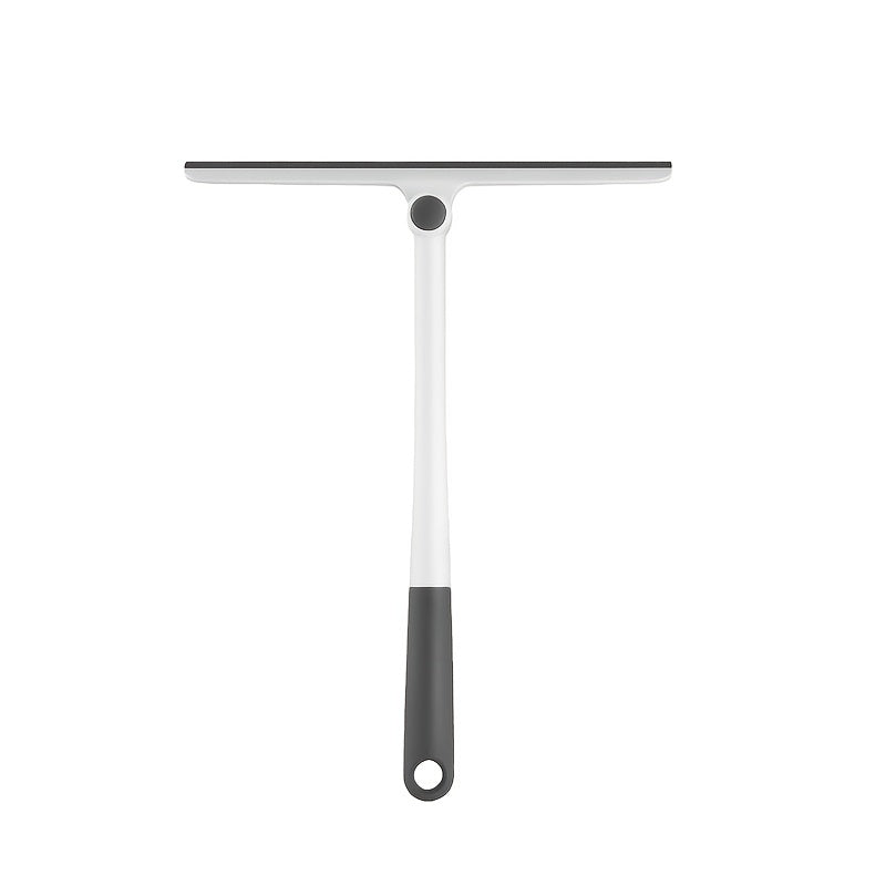 Ko'p funksiyali silikon dush squeegee stendi bilan | 360° aylanuvchi dizayn hammom, yotoqxona, yashash xonasi uchun toza oynalar va oynalarni tozalash | Oson ushlash tutqichi