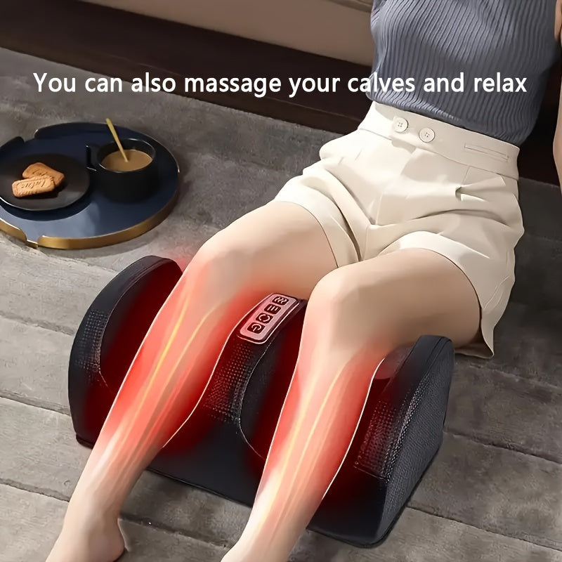 Black 3D Shiatsu Foot Massager with Adjustable Strength for Home Relaxation