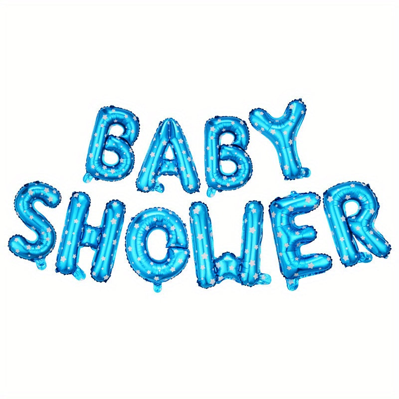 40.64cm Baby Shower Balloon Banner for Gender Reveal Party with "It's A Boy," "It's A Girl," and "Oh Baby" Foil Balloons