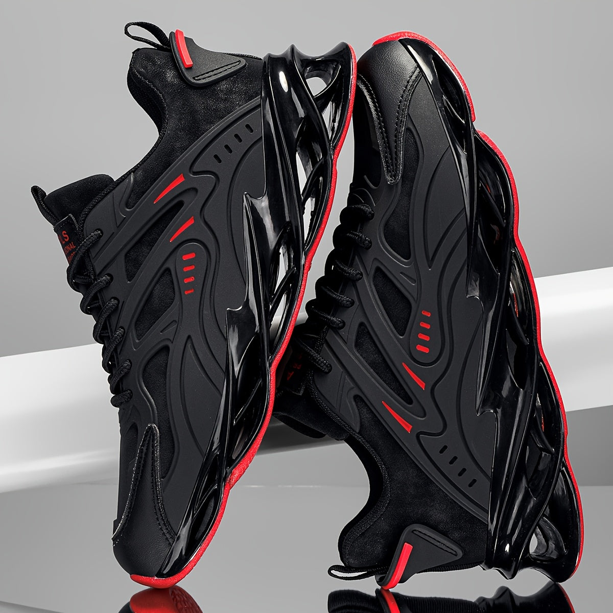 Men's Low Top Solid Color Rubber Sole Casual Running Sneakers