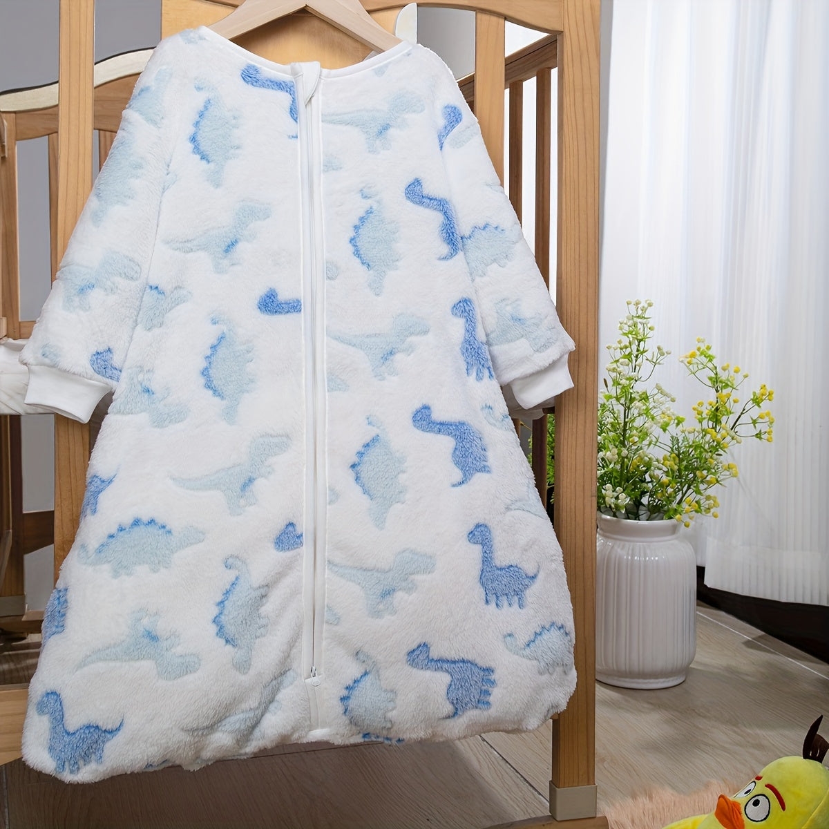 Winter Sleeping Bag Plush Blue Star Design for Kids and Adults