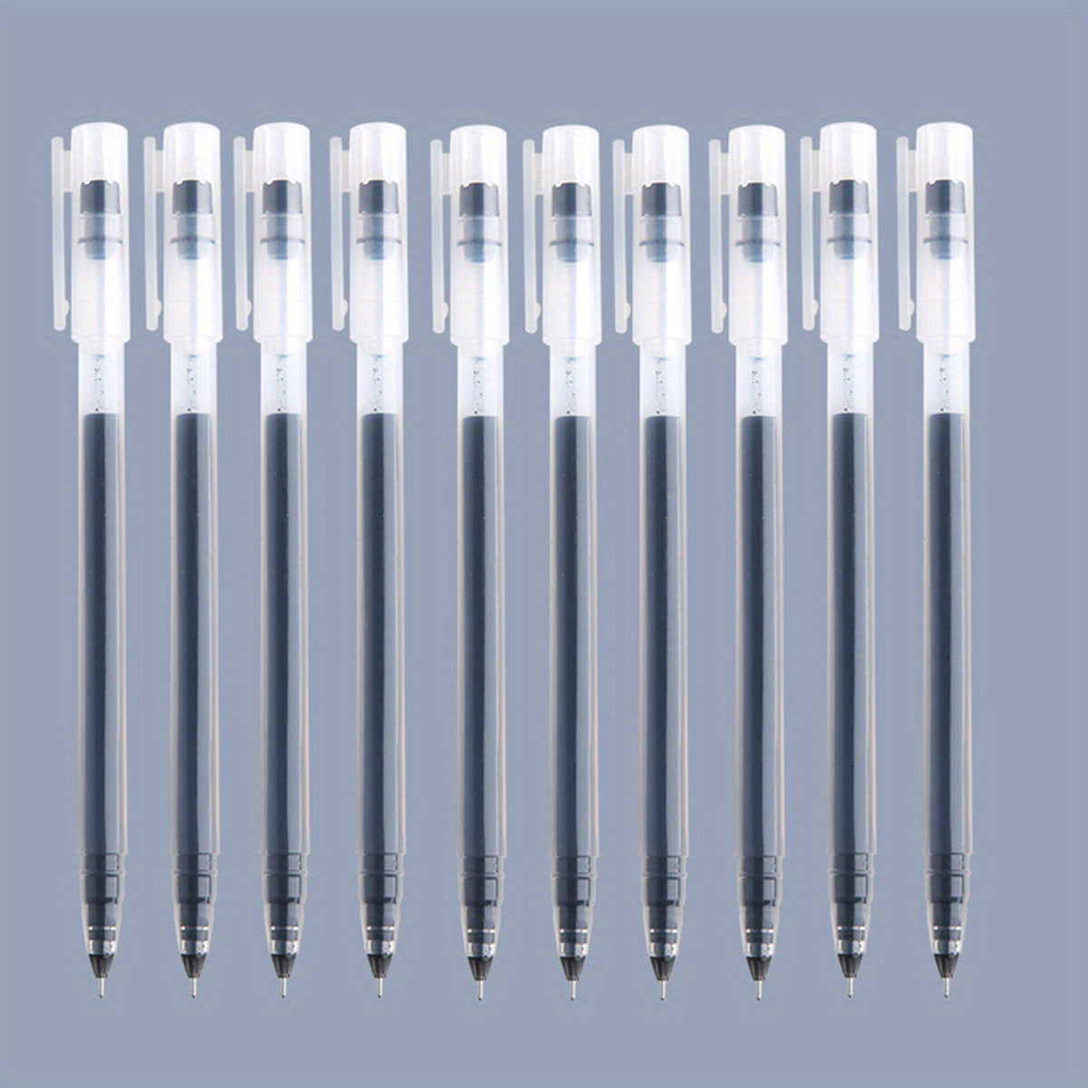 Large Capacity Gel Pens 0.5mm Needle Tip Pack of 6 or 10 for Students and Office