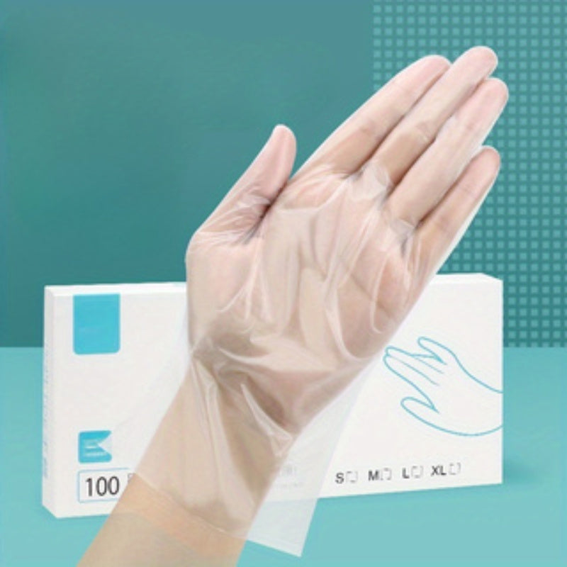 Guantes de TPE transparente de grado alimentario para manipulación de alimentos, de un solo uso, barrera protectora
