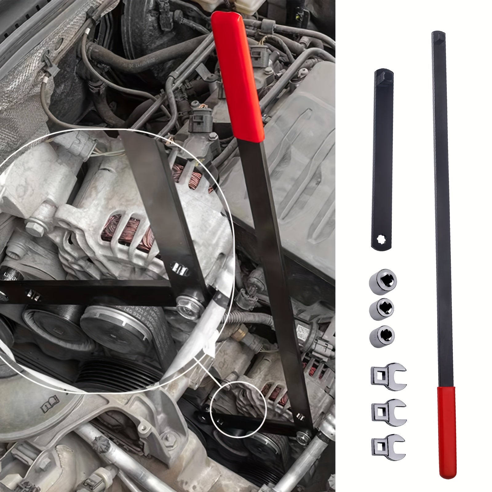 8 dona Serpentine Belt Wrench Set Universal Automotive Engine Repair Tool