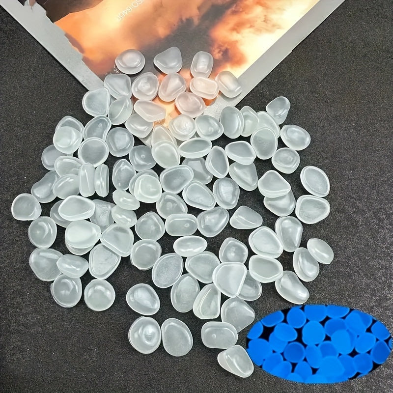 1200 Glowing Landscape Stones for Decoration in Flower Pots Pathways Aquariums and Starry Sky