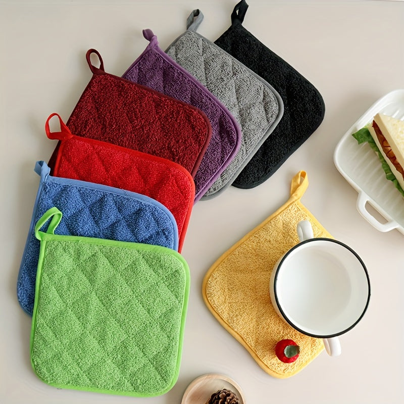 Kitchen Accessories Set 3 Pieces Anti-Scald Towel Cloth Insulation Pads Microwave Gloves Pot Mat