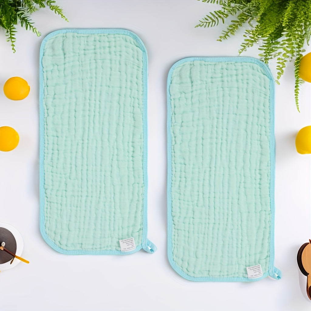 6 Pack Muslin Baby Burp Cloths Large Absorbent Cotton Bibs Gender Neutral