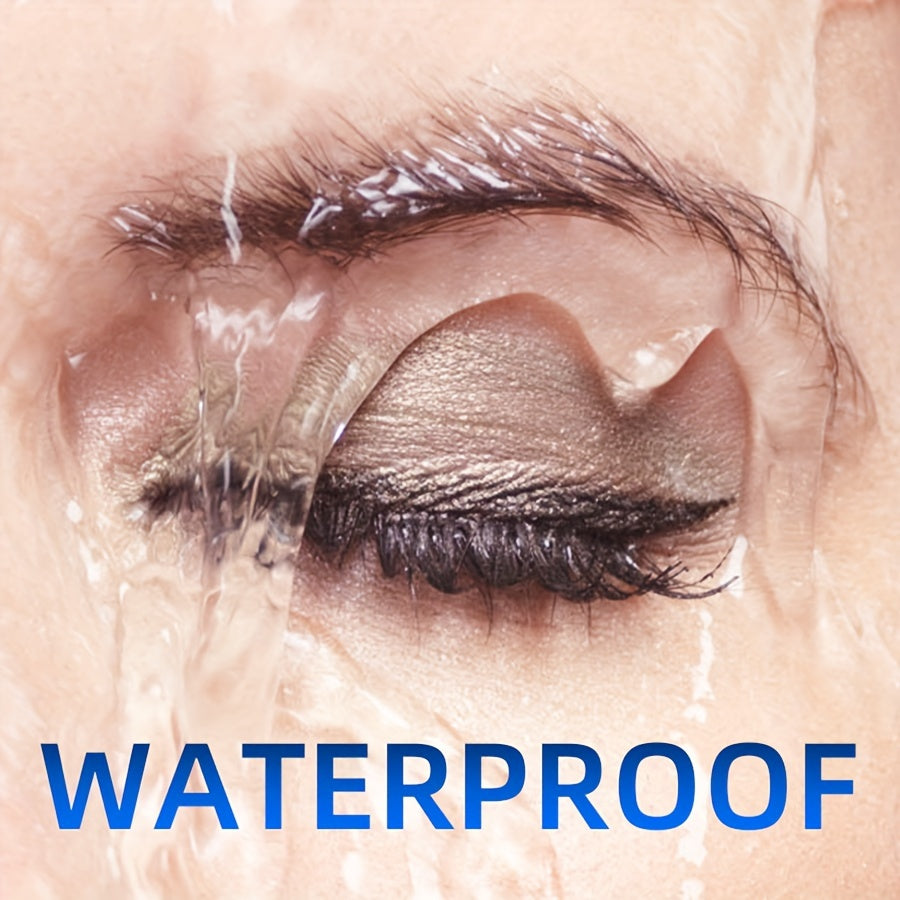 Máscara de rímel a prueba de agua para mujeres, rizado, negro, de larga duración, a prueba de manchas