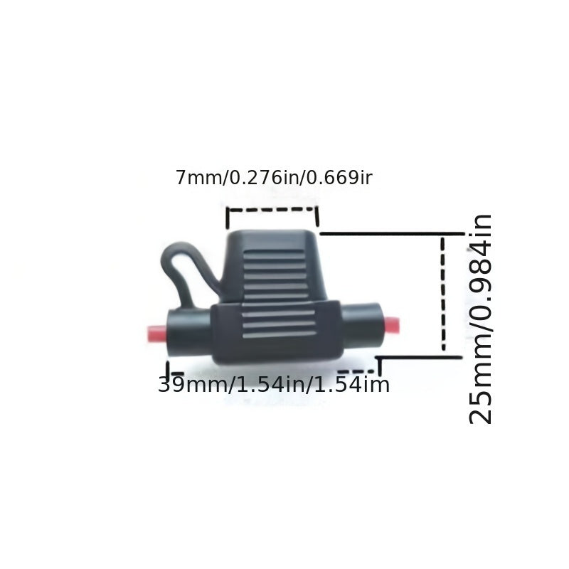 5pcs Inline Fuse Holders for Car Power Sockets Mini Blade 10A Auto Replacement