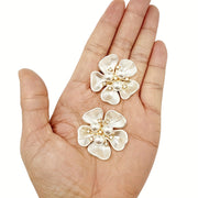 20 dona marjon rhinestone gul tugmasi bezaklari zargarlik buyumlari kiyim-kechak poyabzal uchun