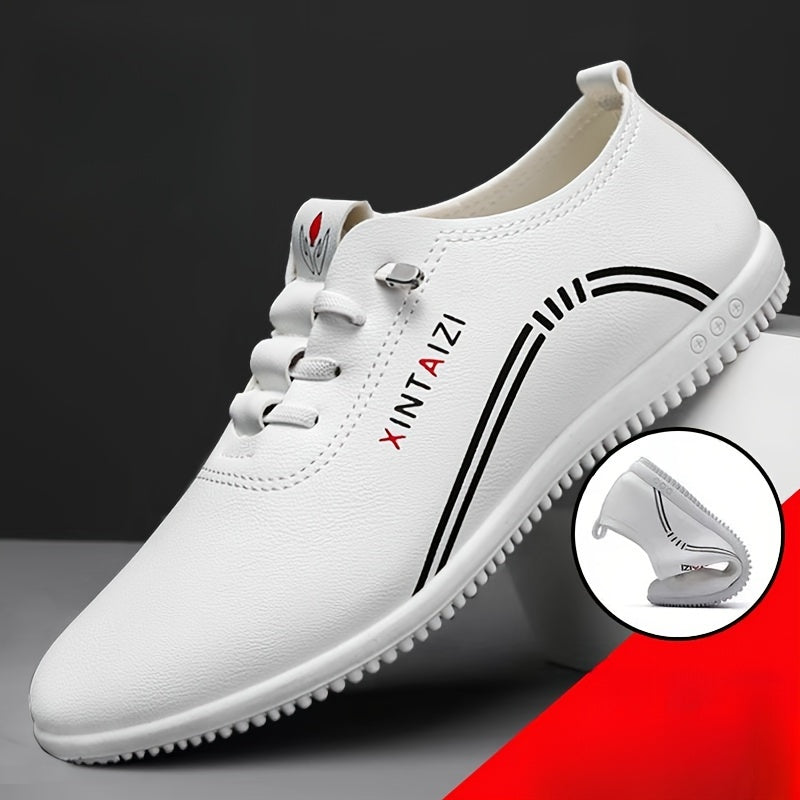 Men's Casual Leather Business Shoes for Formal Occasions Low Top Slip-On Dress Shoes