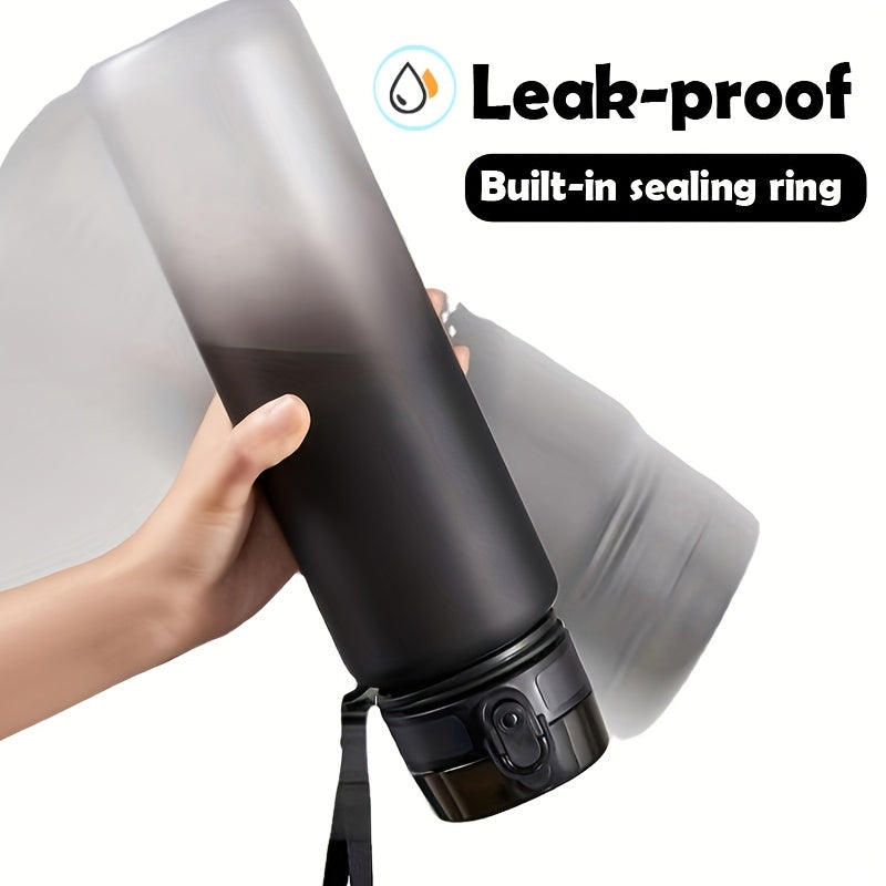 Gradient Water Bottle 750ml 1000ml Leak-Proof BPA-Free Plastic for Outdoor and Home Use