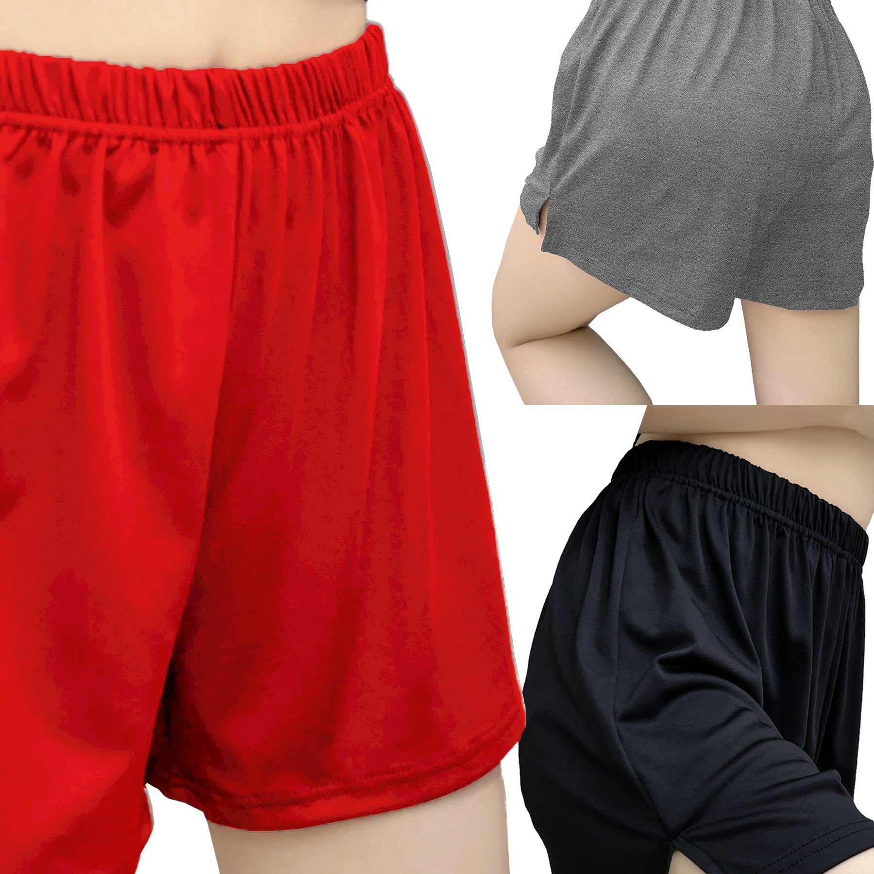 Женский комплект шорт для сна с одним поясом, большого размера, однотонные, с эластичным поясом, шорты для отдыха