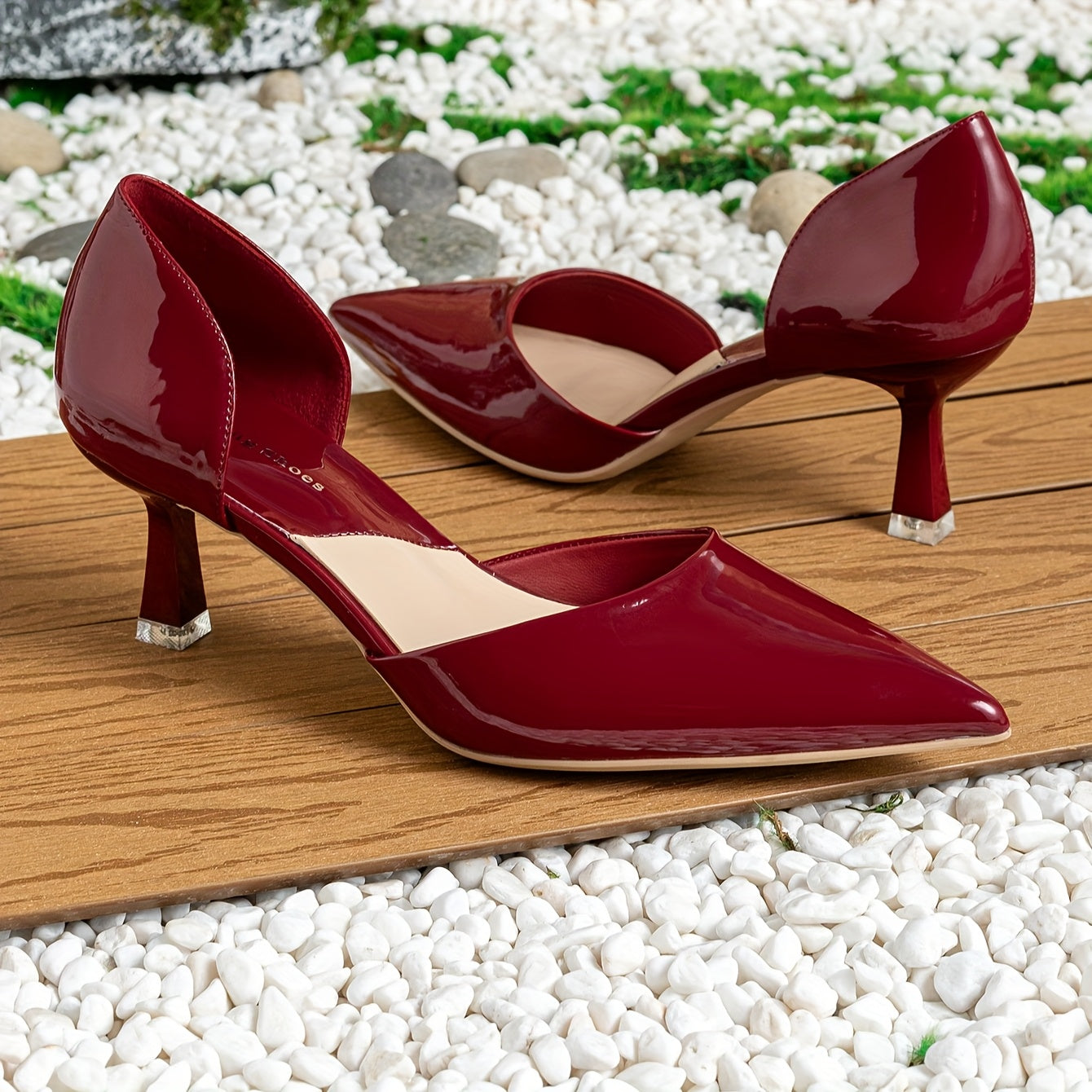 Women Black Pointed Toe Stiletto Pumps Elegant High Heels for Work