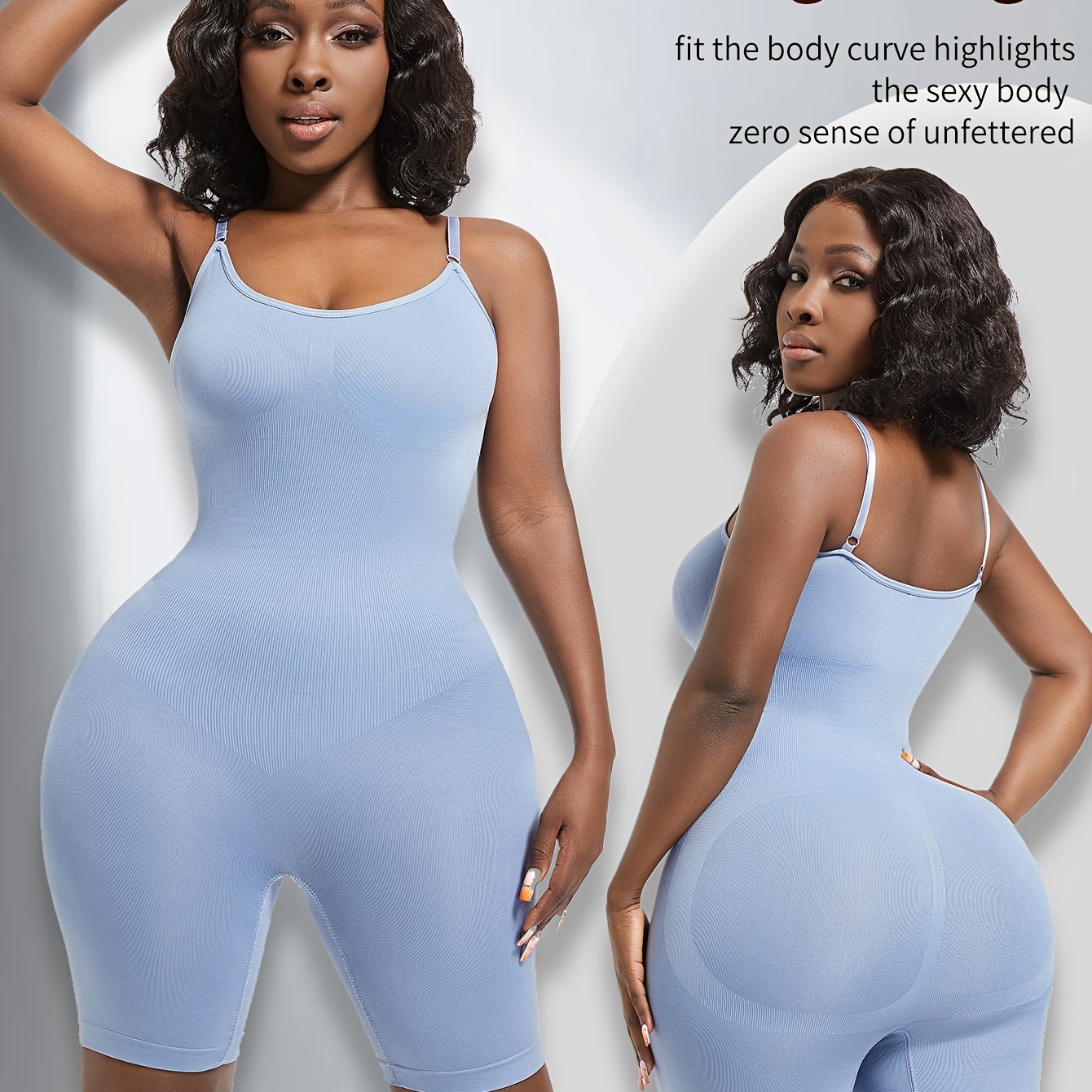 Women's Large Size Shapewear Bodysuit for Tummy Waist and Butt Lifting, Support Medium