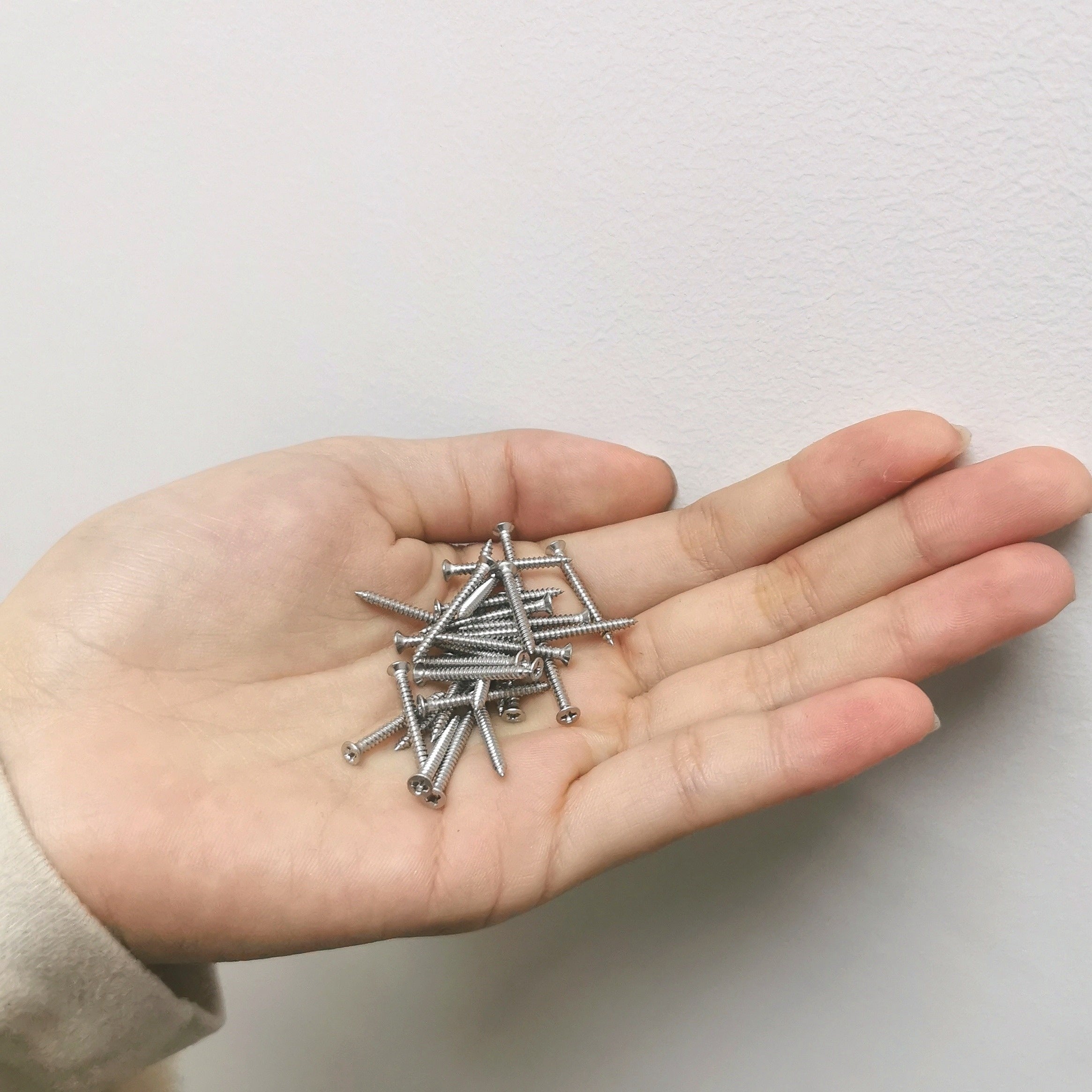 800pcs Self-Tapping Wood Screws Set, Nickel-Plated Carbon Steel, Assortment Kit